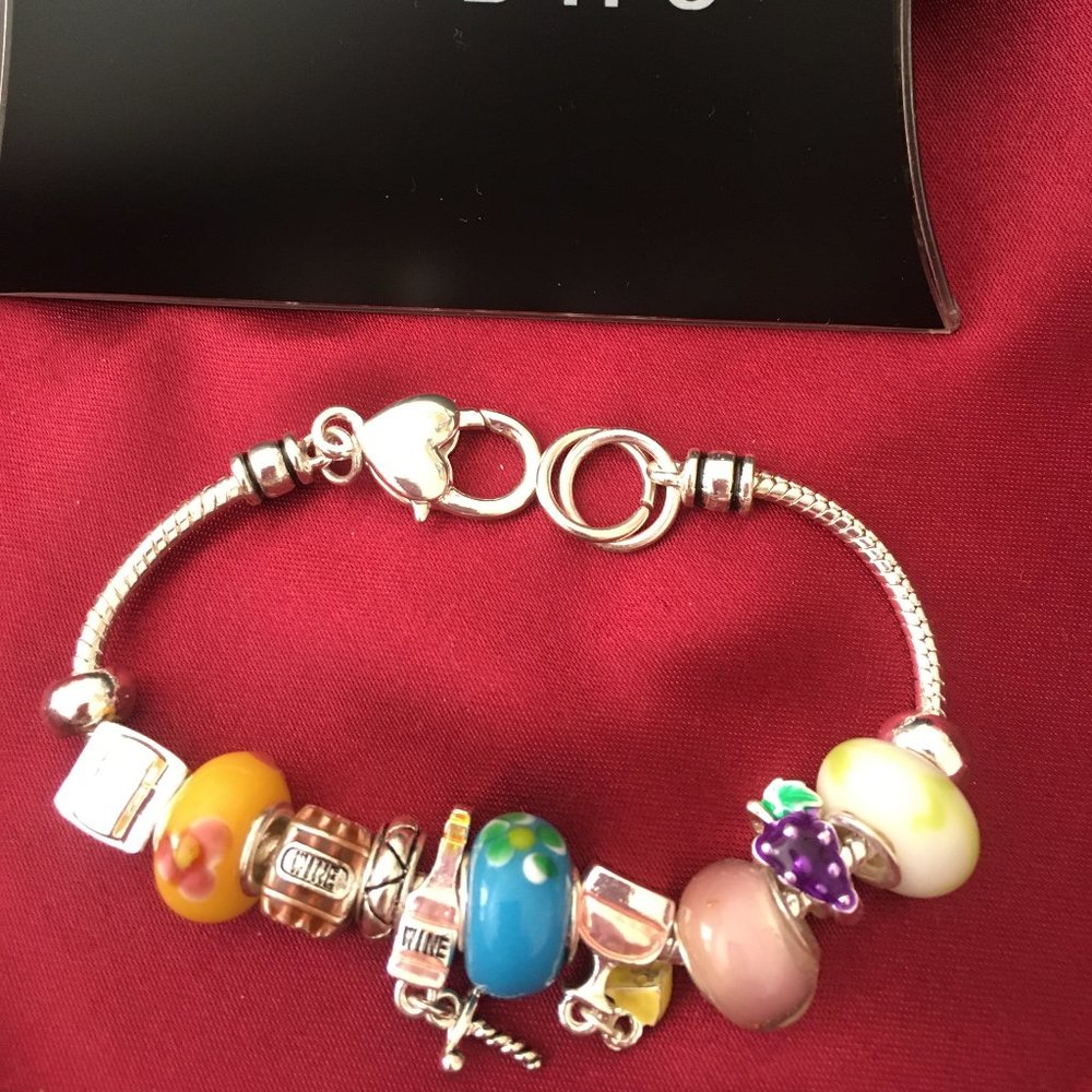 Landau Wine AMBROSIA CHARM BRACELET